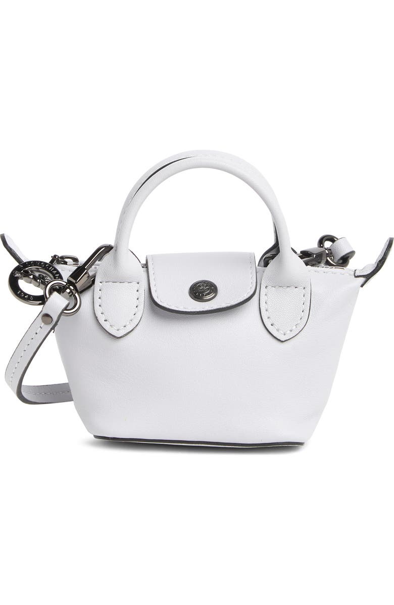 Longchamp Le Pliage Cuir Nano Crossbody Bag, Main, color,