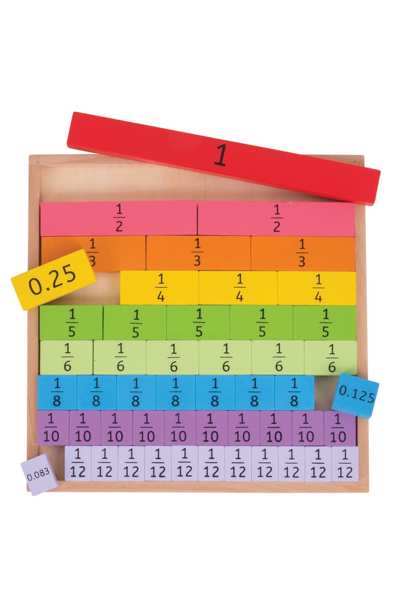 Bigjigs Toys Fractions Tray, Main, color, 
