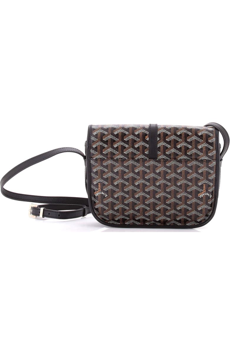 Pre-Owned Goyard Belvedere II Messenger Bag Coated Canvas PM, Alternate, color, Black