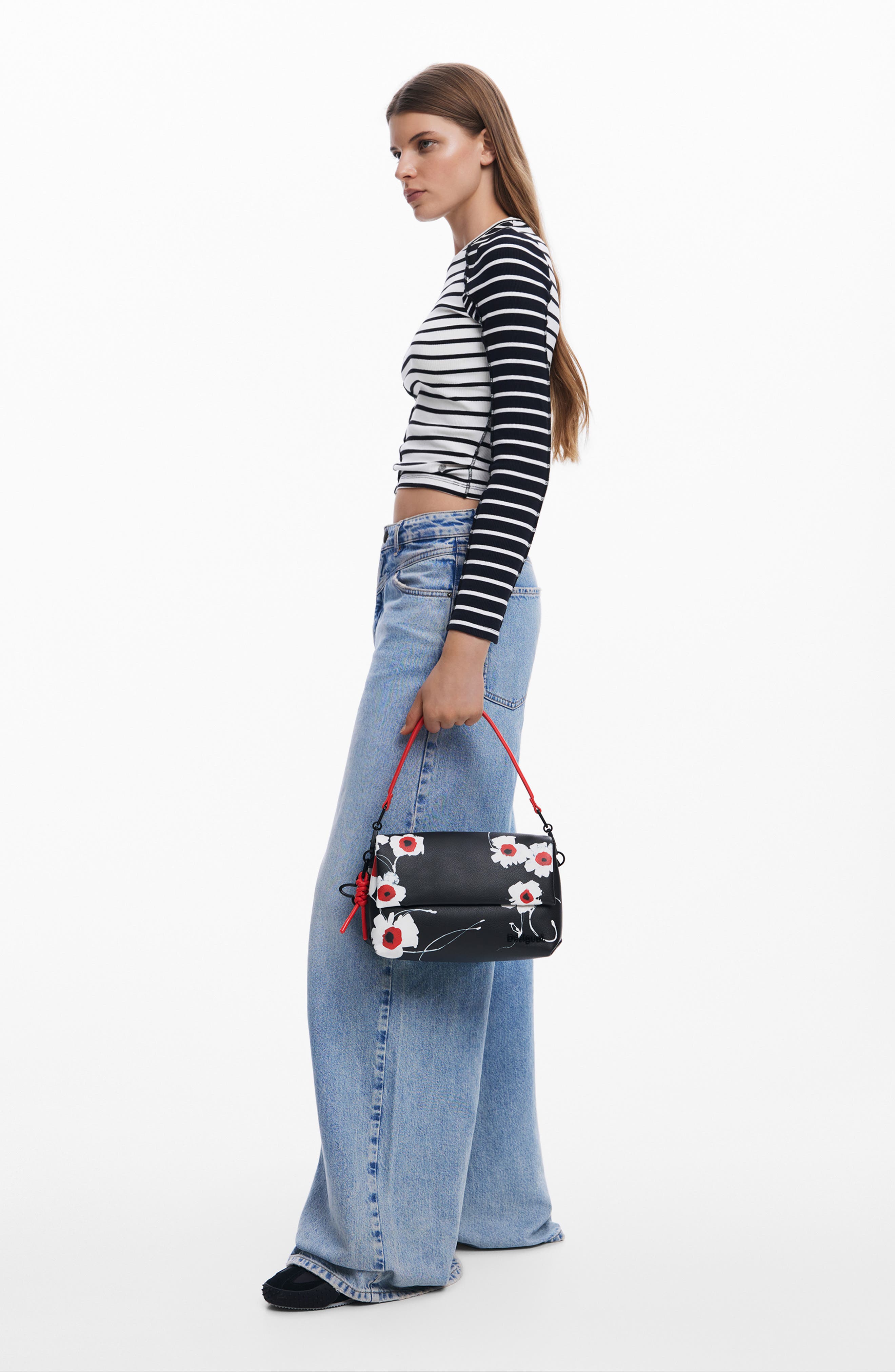 Desigual Faux Leather Shoulder Bag, Alternate, color, 