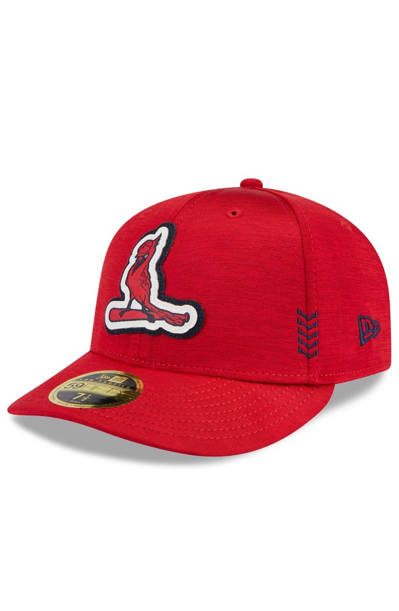 New Era Men's New Era  Red St. Louis Cardinals 2024 Clubhouse Low Profile 59FIFTY Fitted Hat, Main, color, 