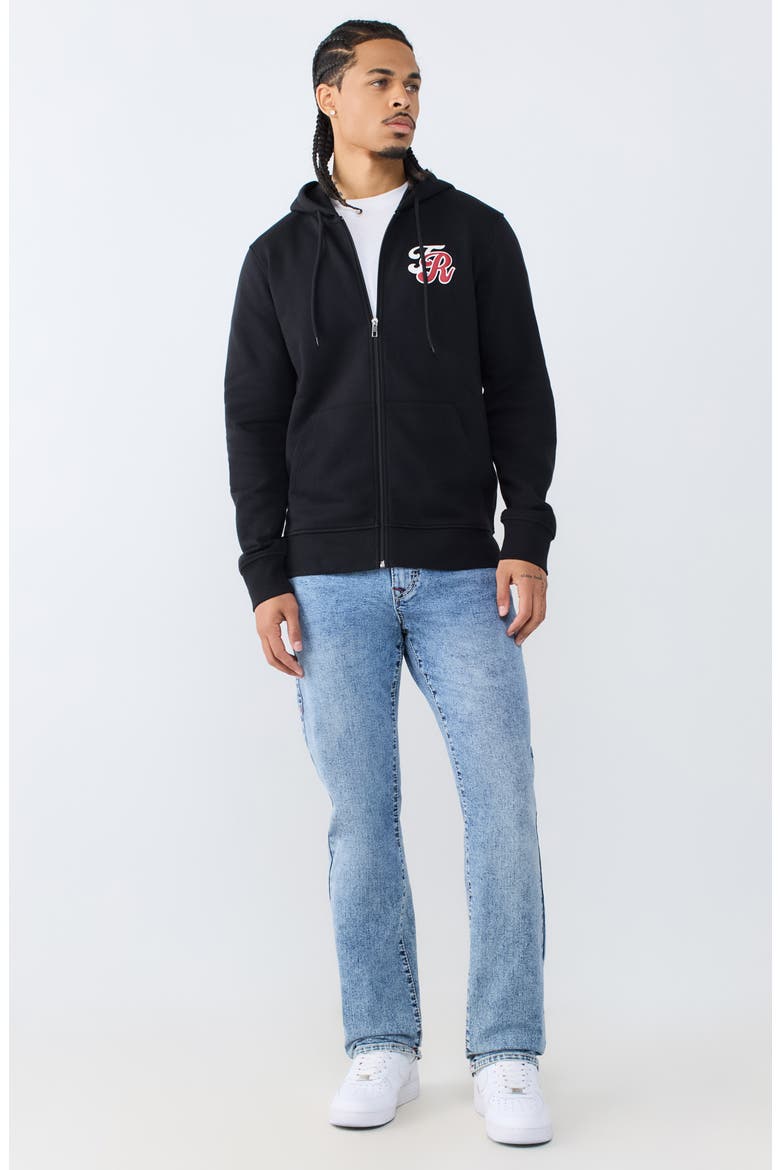 Cali Bay Full Zip Graphic Hoodie, Alternate, color, JET BLACK
