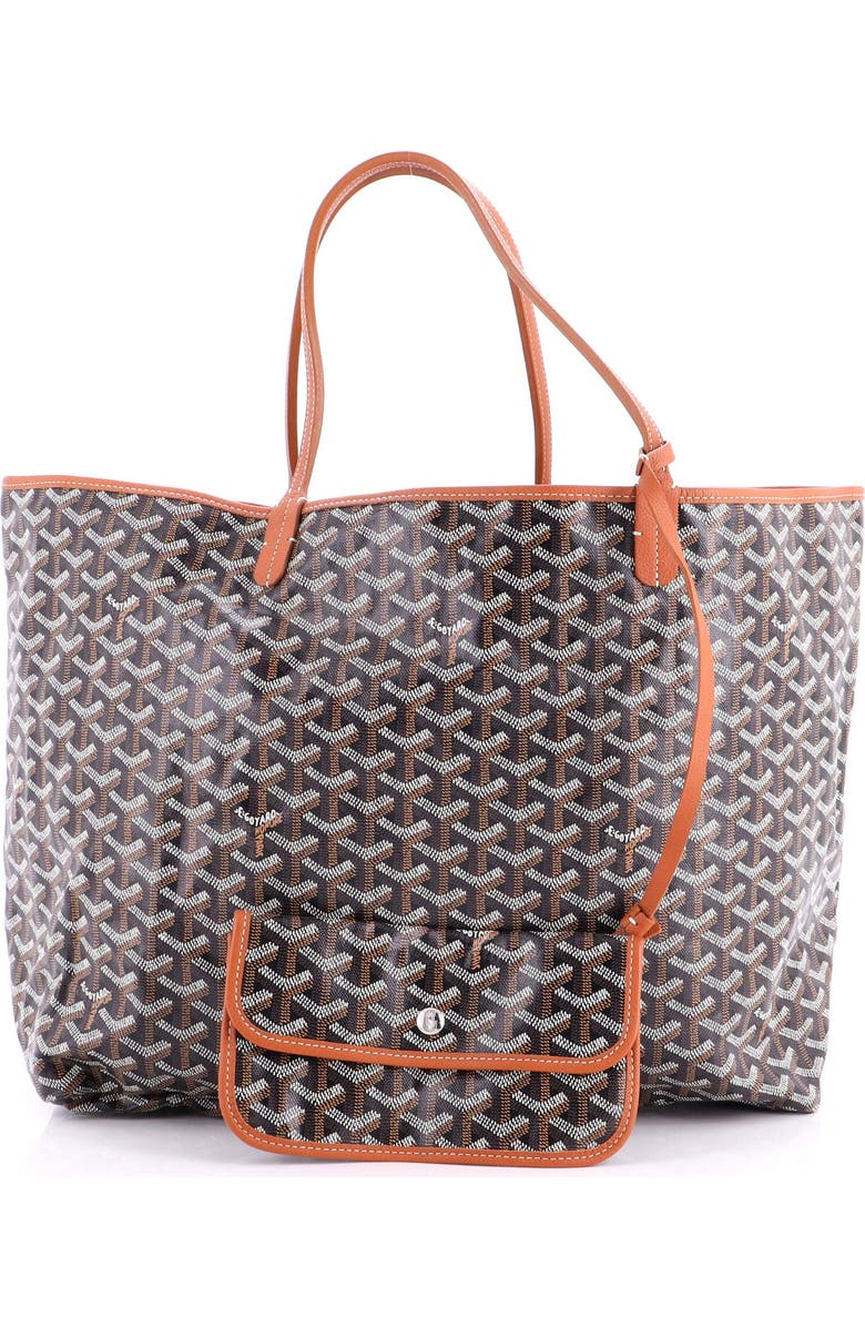 Pre-Owned Goyard Saint Louis Tote Coated Canvas GM, Alternate, color, Black