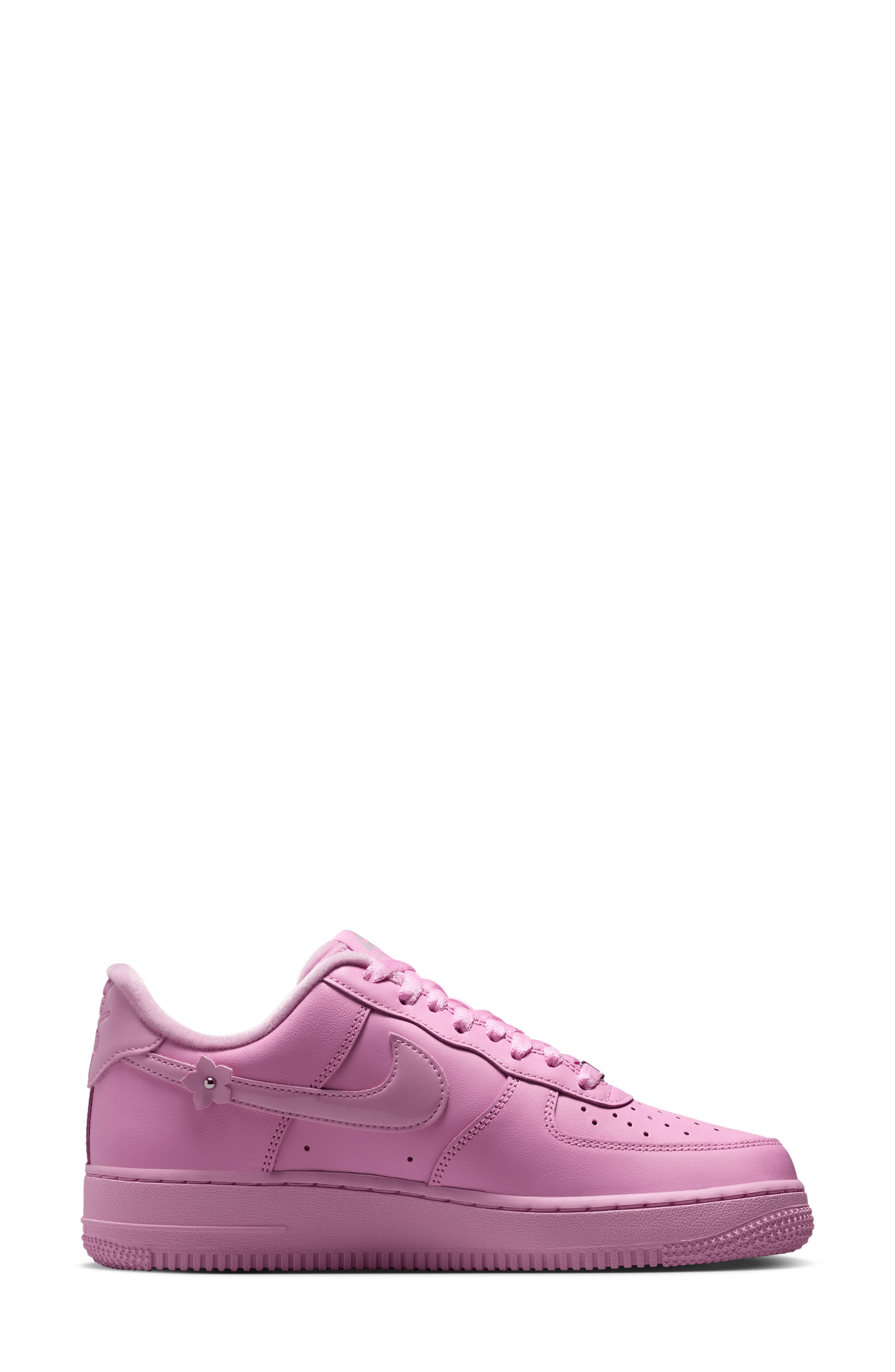 Air Force 1 '07 Sneaker, Alternate, color, PINK RISE/ PINK/ SILVER