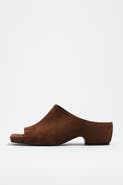 Bimba y Lola Suede Heeled Sandal