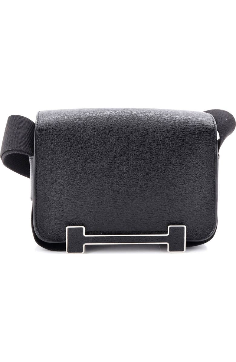 Pre-Owned Hermes Geta Bag Chevre Mysore, Alternate, color, Noir