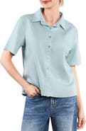 HINT OF BLU Flow Button-Up Shirt