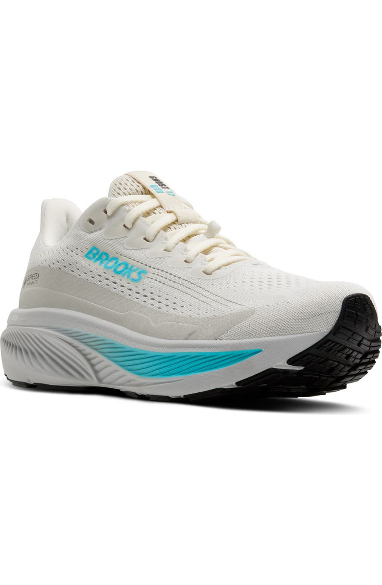 Brooks Ghost 17 GTX Gore-Tex<sup>®</sup> Waterproof Running Shoe, Main, color, Coconut/ Oyster/ Blue
