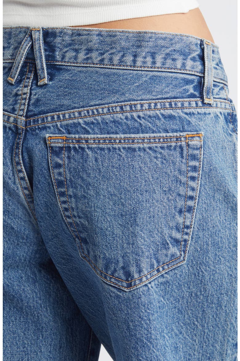 Lexi Low Rise Organic Cotton Wide Leg Jeans, Alternate, color, SATISFACTION