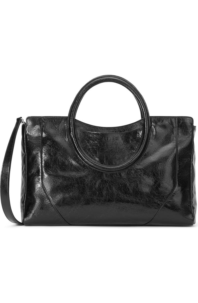 STAUD Maude Leather Satchel, Main, color,