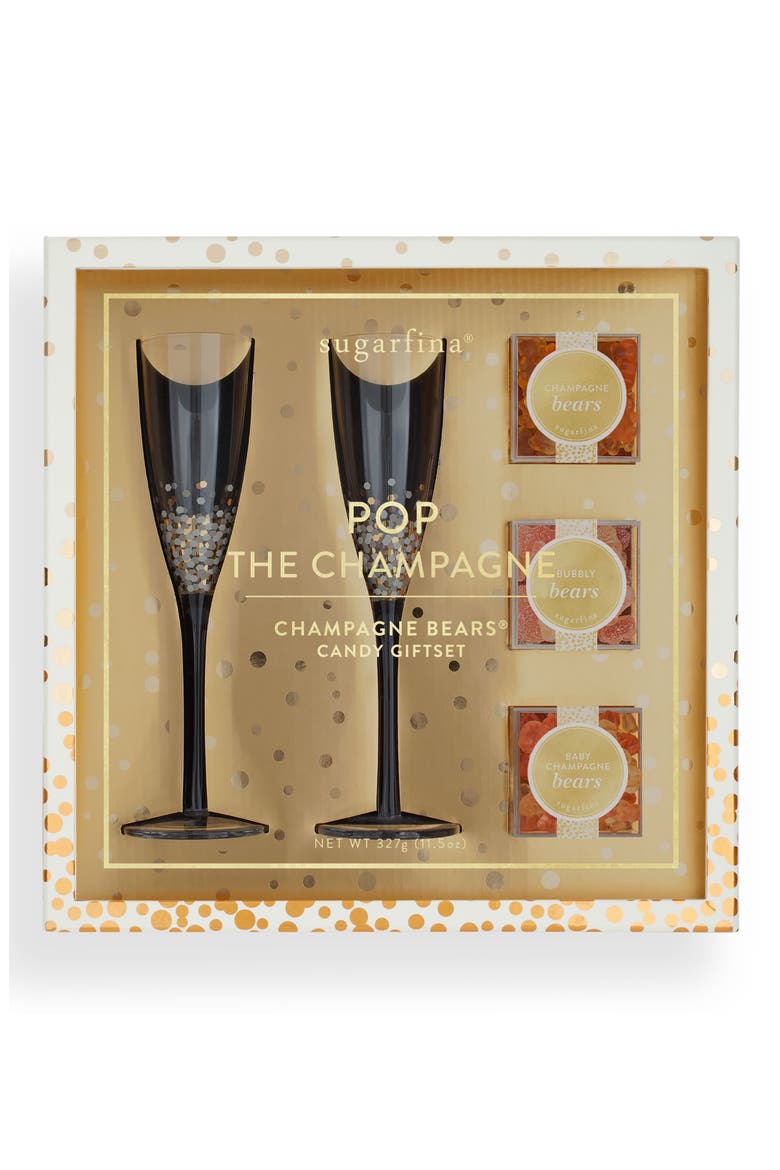 Pop The Champagne Candy Gift Set, Alternate, color, METALLIC GOLD