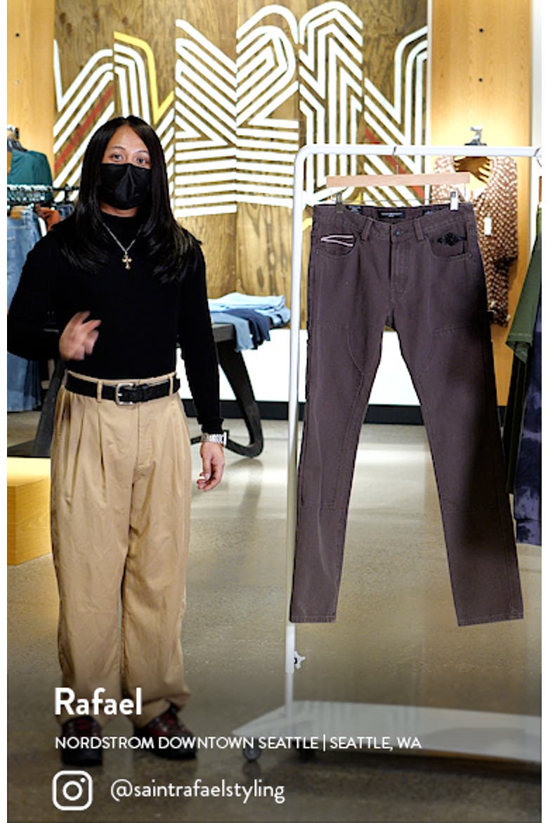 Rocker Slim Rigid Straight Leg Carpenter Pants video