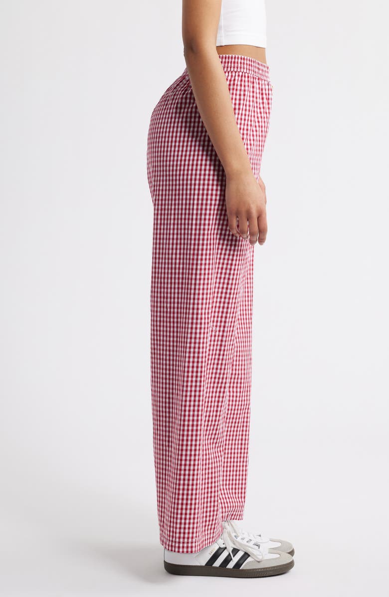 BDG Urban Outfitters Gingham Check Straight Leg Pants, Alternate, color,