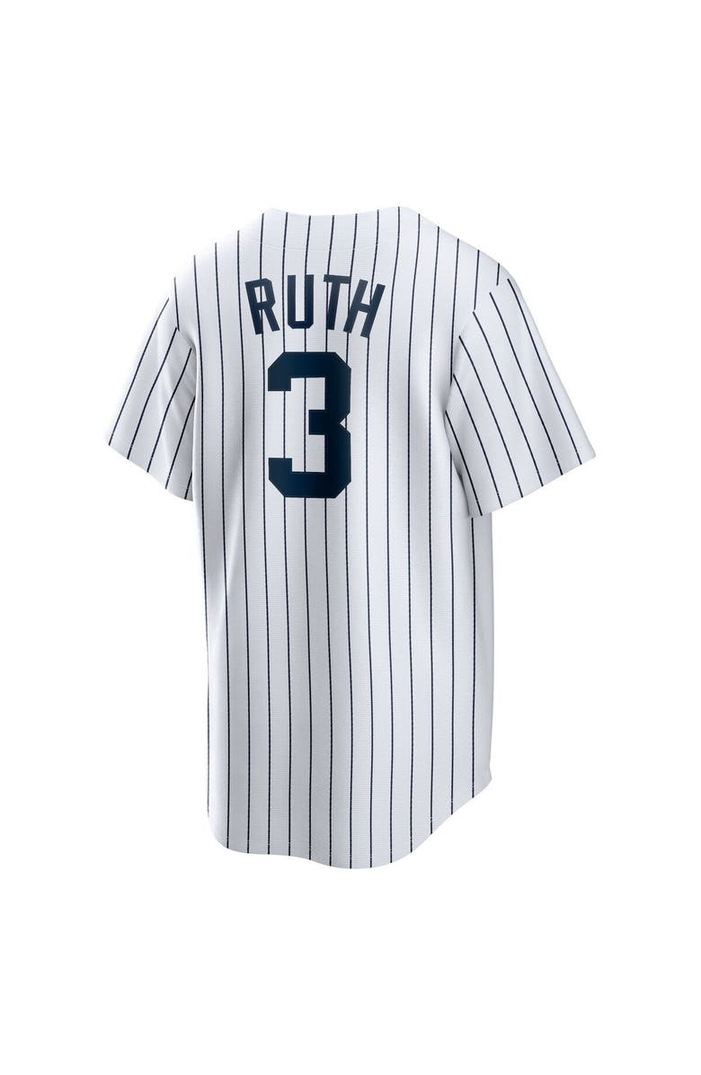 Nike Men's Nike Babe Ruth White New York Yankees Home Cooperstown Collection Player Jersey, Alternate, color, 