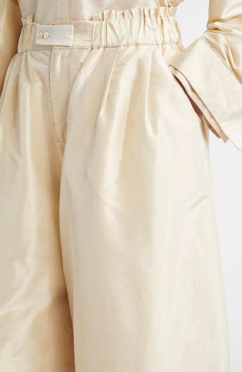 MERUERT TOLEGEN MERUERT TOLEGEN OVERSIZE CROP WIDE LEG TAFFETA PANTS