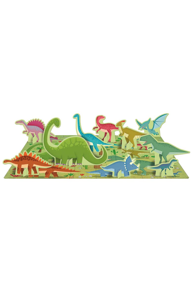 Sassi Q Box The Dinosaurs Read Play Learn Jurassic 40 Piece Set, Alternate, color, Multicolored