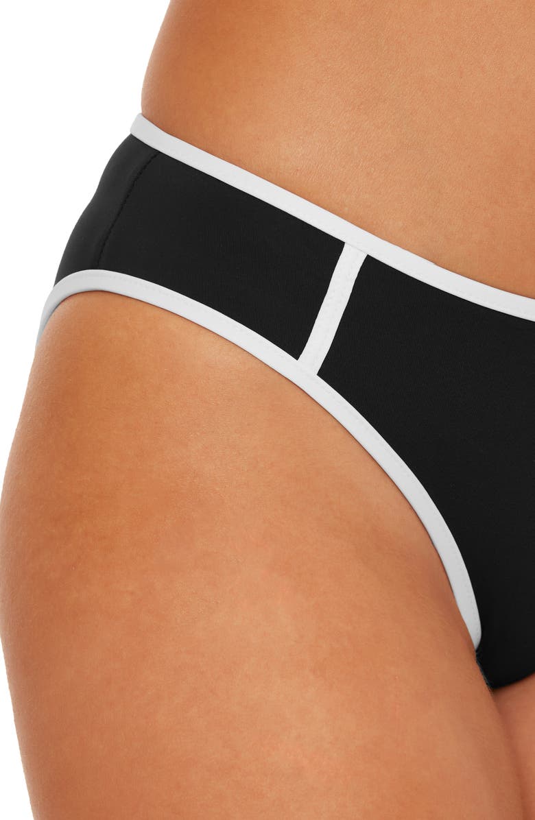 Becca Sport Mode Hipster Bikini Bottoms, Alternate, color, Black