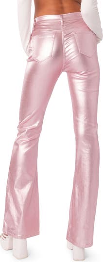 Luna Faux Leather Flare Leg Pants