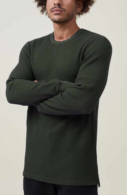 COTTON ON COTTON ON CHUNKY WAFFLE LONG SLEEVE TSHIRT