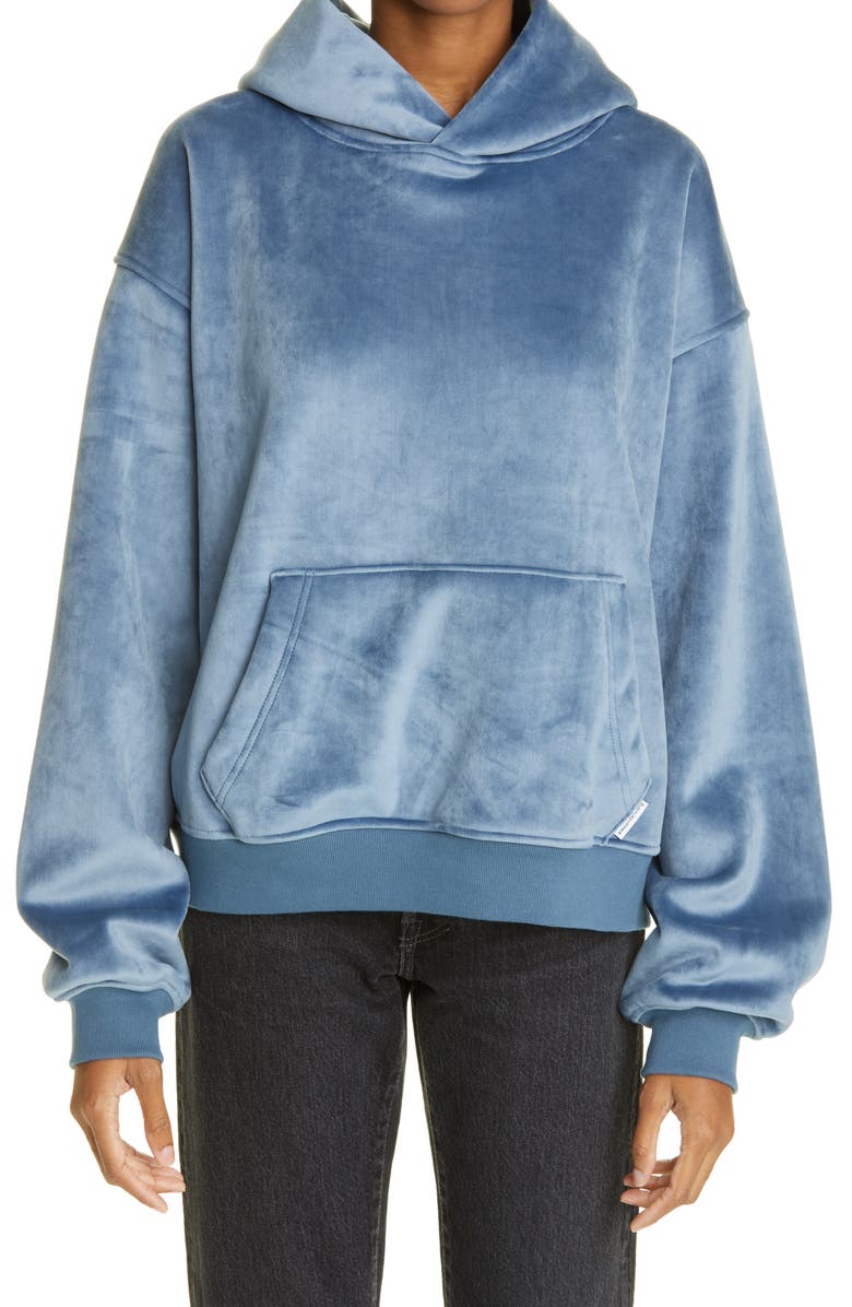 Alexander Wang Velour Hoodie, Main, color,