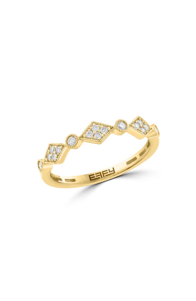 EFFY Diamond Stacking Ring, Main, color, Gold