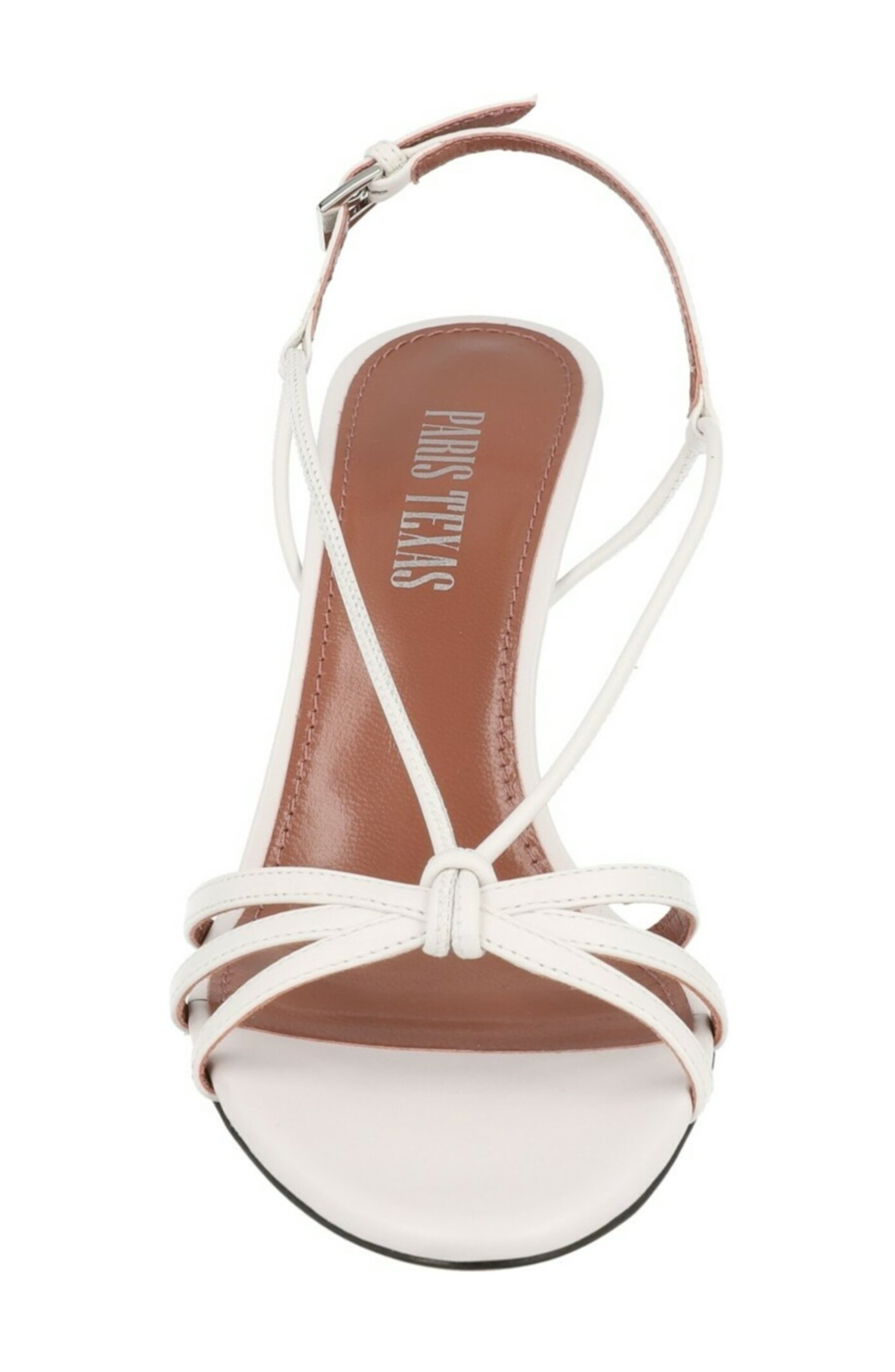 Paris Texas Bianca Strappy Sandal, Alternate, color, White