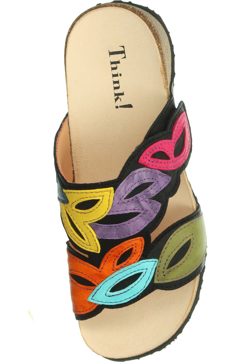 Think! Mizzi Floral Sandal, Alternate, color, Black/ Kombi