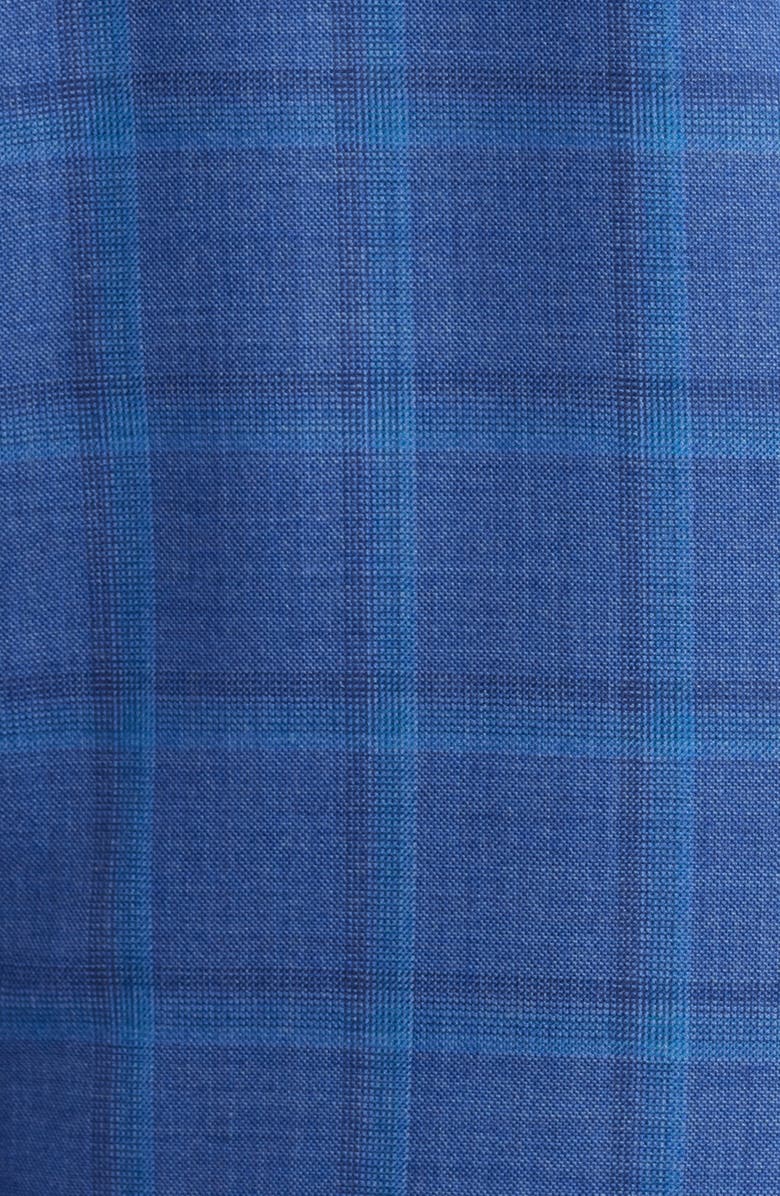 Peter Millar Flynn Classic Fit Plaid Wool Sport Coat, Alternate, color, Medium Blue