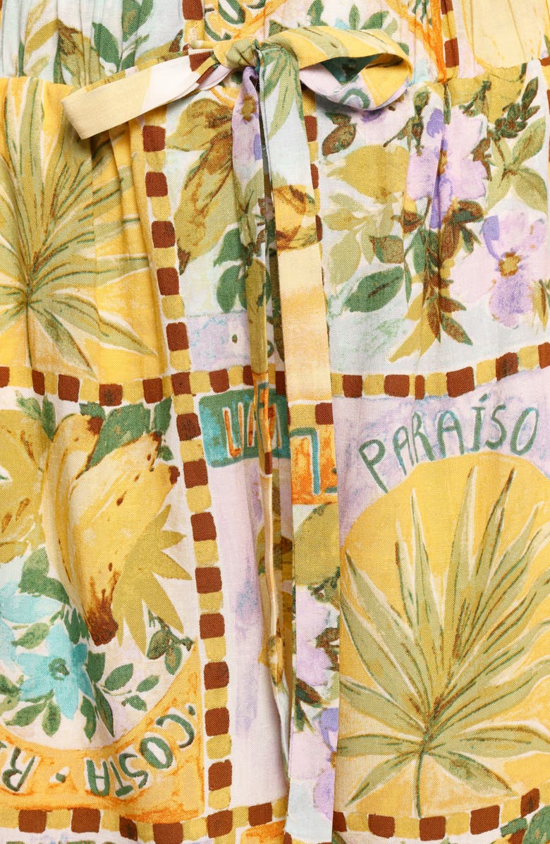 Petal & Pup Cancun Tie Waist Shorts, Alternate, color, Tropical Sun