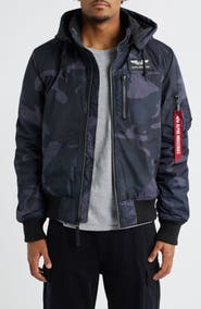Alpha Industries Hooded Rib Flight Jacket