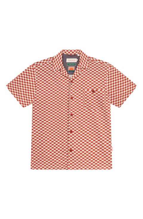 Circle Print Camp Shirt
