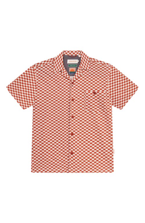 Sealskinz Circle Print Camp Shirt In Orange
