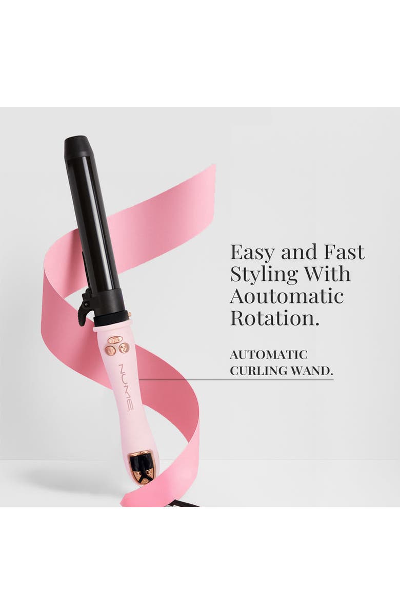 NUME Showstopper Automatic Rotating Curling Iron, Alternate, color, Pink