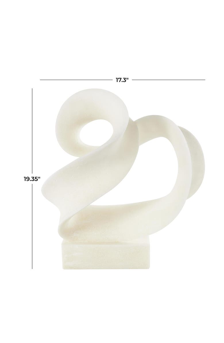 UMA Abstract Sculpture, Alternate, color, White