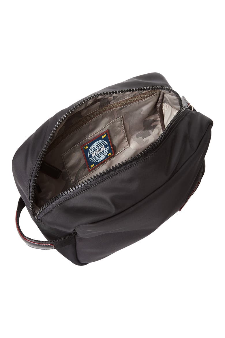 Bleecker Nylon Dopp Kit, Alternate, color, BLACK