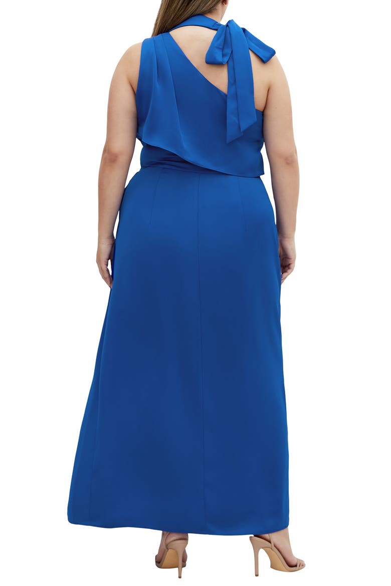 Modern Love Pleated Sleeveless Maxi Dress, Alternate, color, BLUE