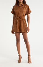 FRNCH Lily Tie Waist Romper