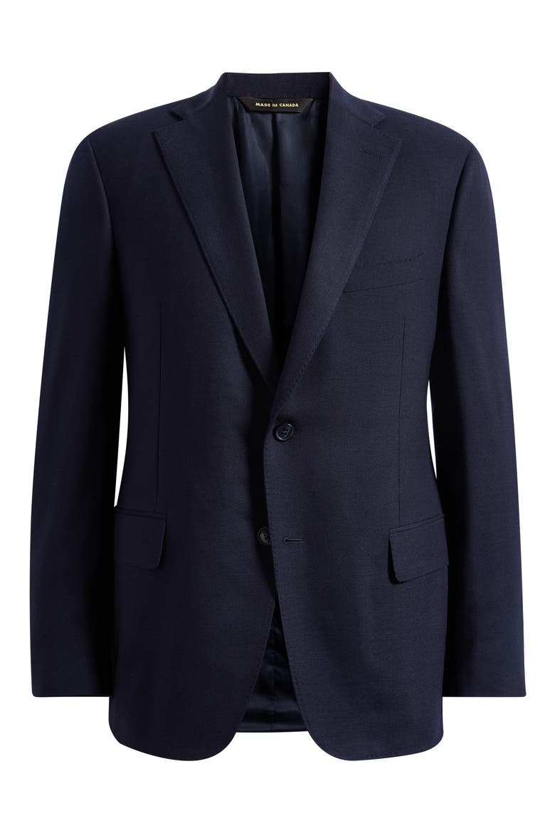 Luxury Performance Stretch Wool Suit Separate Jacket, Alternate, color, NAVY