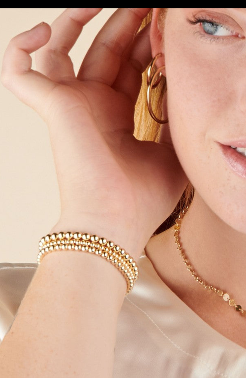 Little Sky Stone Shimmer 14k Gold Filled Bead Bracelet