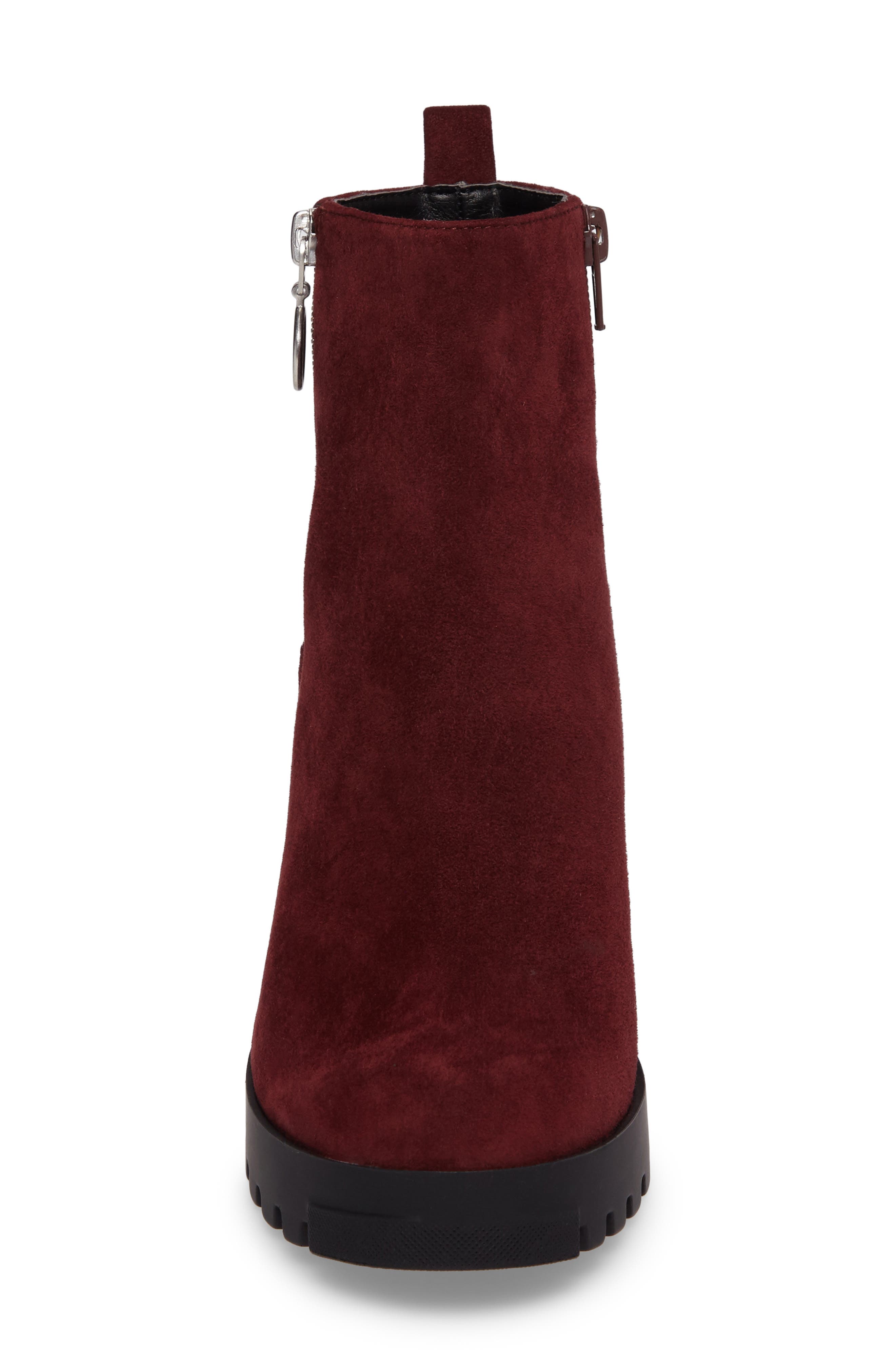 Ashlee Bootie, Alternate, color, BURGUNDY SUEDE