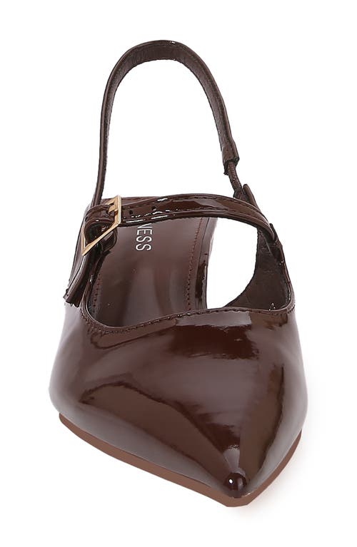 Berness Corrie Kitten Heel Slingback Pump In Burgundy