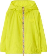 Burberry Checker-tape Nylon Hooded Jacket