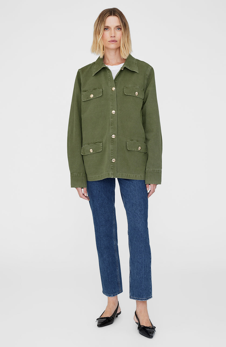 ANINE BING Corey Jacket, Main, color, Army Green