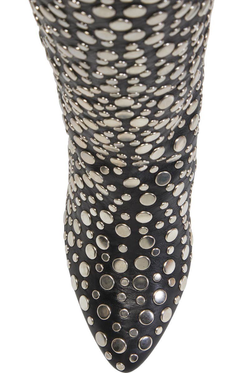 Saint Laurent Kiki Studded Over the Knee Boot, Alternate, color,