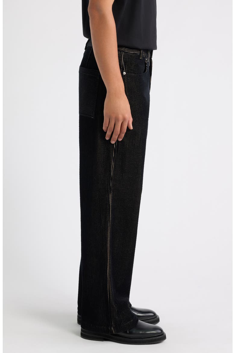 Five-Pocket Corduroy Pants, Alternate, color, BLACK