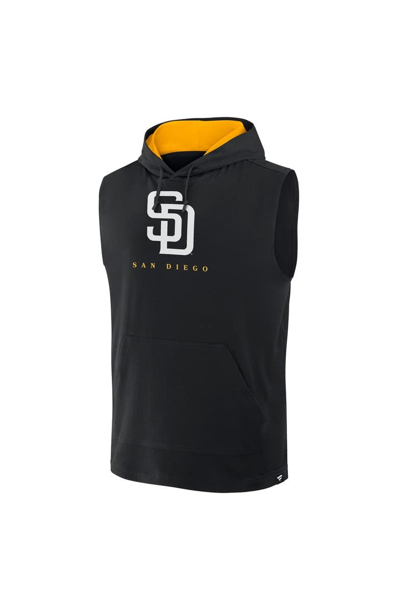 FANATICS Men's Fanatics Black San Diego Padres Fire Speed Sleeveless Pullover Hoodie, Alternate, color,