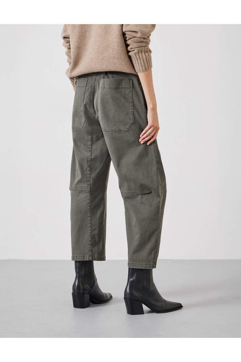 Cordi Barrel Leg Pants, Alternate, color, Dark Khaki Green
