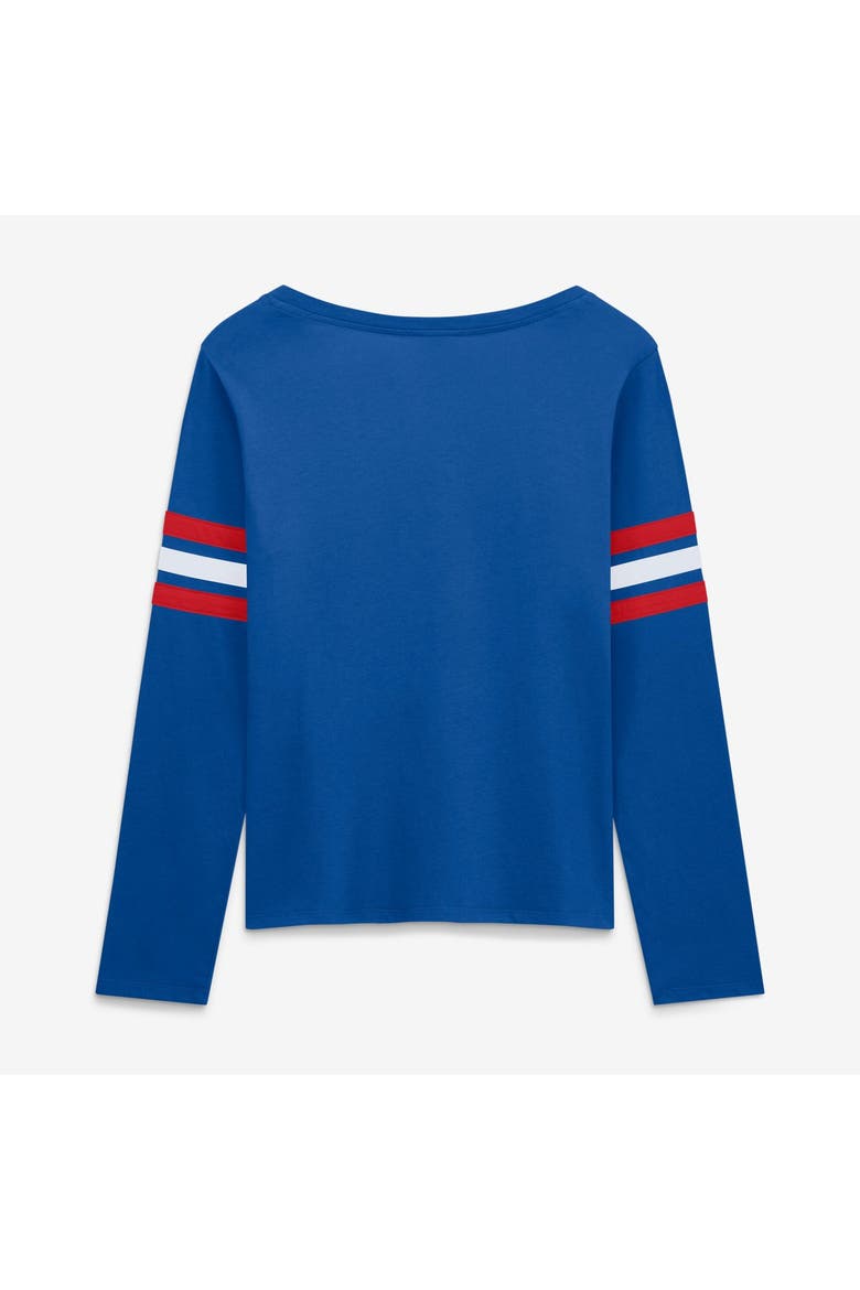 Women's Fanatics  Royal Buffalo Bills Team First Coverage Scheme Lace-Up Long Sleeve T-Shirt, Alternate, color, Royal
