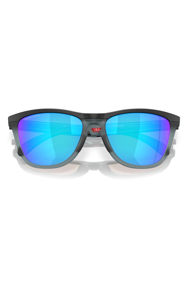 Oakley Frogskins<sup>™</sup> Range 55mm Prizm<sup>™</sup> Keyhole Sunglasses, Alternate, color, Matte Black / Prizm Sapphire