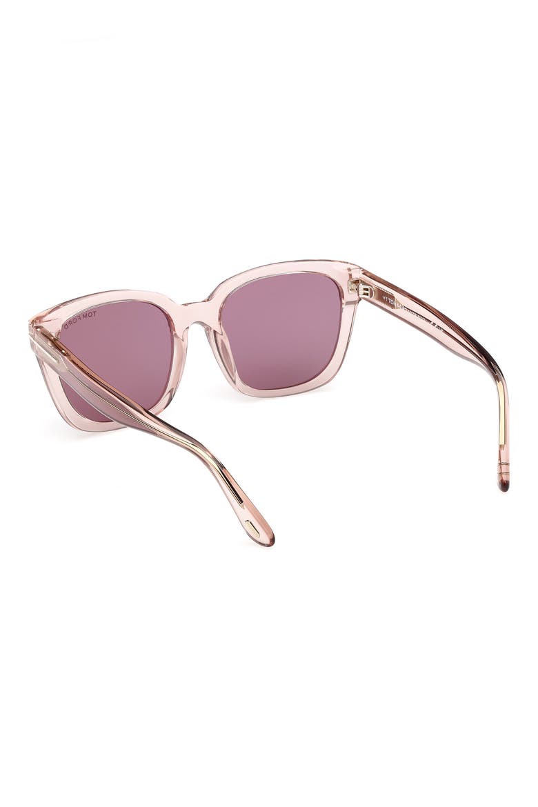 Haylay 53mm Square Sunglasses (Nordstrom Exclusive), Alternate, color, SHINY TRANSPARENT POWDER ROSE